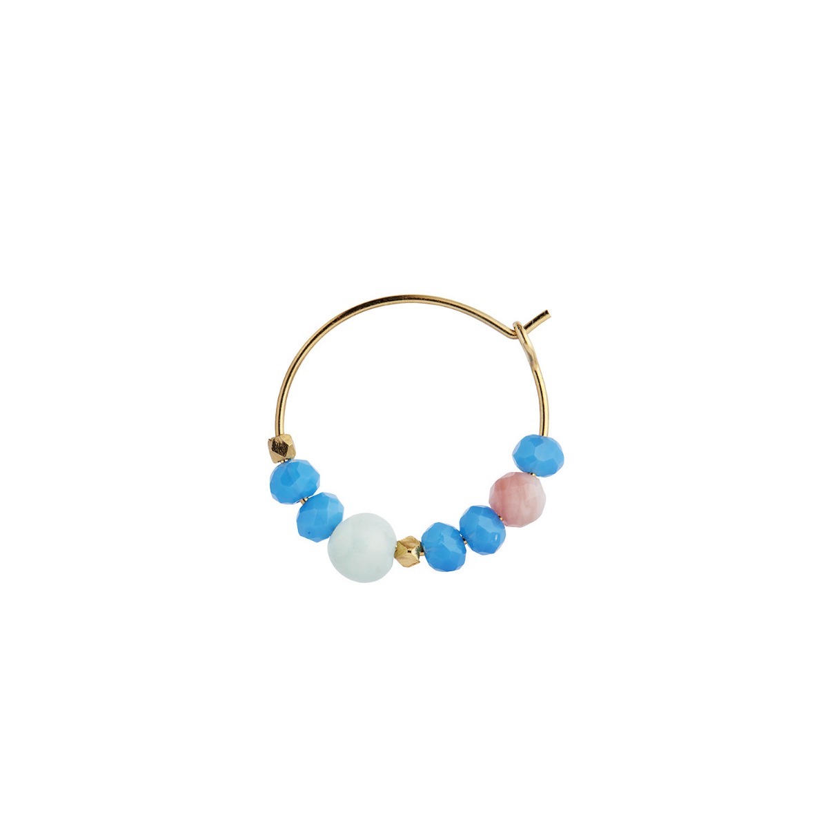 Color Crush Hoop øreringe i Forgyldt Sølv - Santorini Mix
