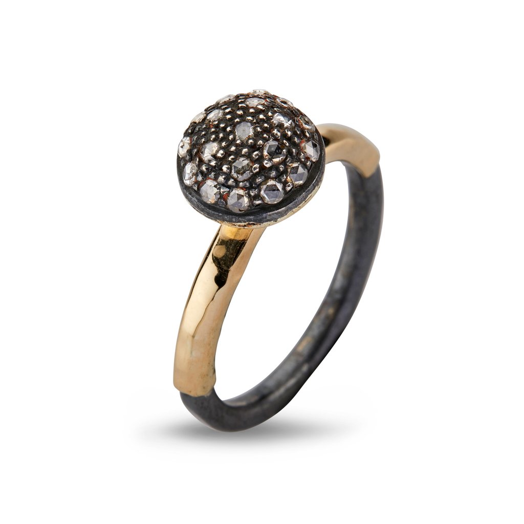 Victoria Rose 14 Karat Guld Ring med Diamanter 0,35 Carat