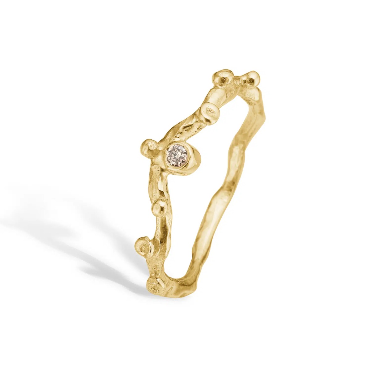 Zenith 14 Karat Guld Ring med 0,05 Carat Diamant