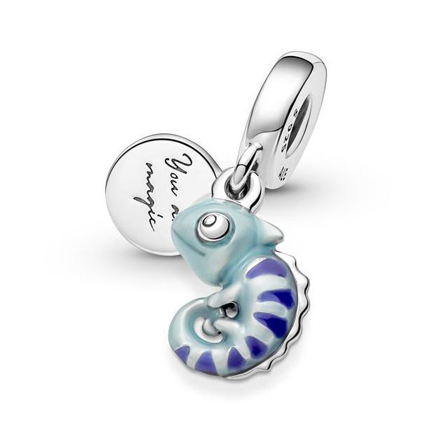 Chameleon Sølv Charm med Emalje fra Pandora - Tilbud!