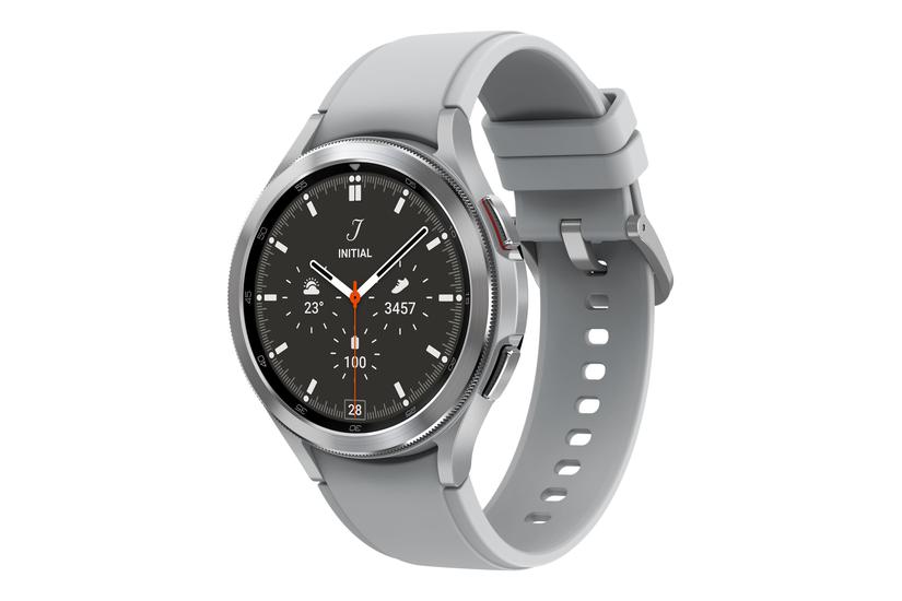 Galaxy Watch4 Classic Sølv - Smart Ur med Rillesportsbånd