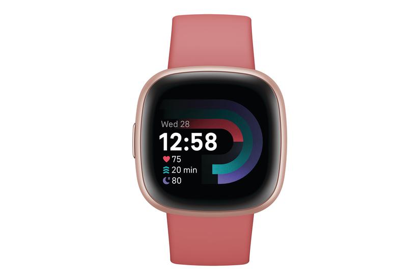 Fitbit Versa 4 Smart Ur i Kobberrose og Pink Sand