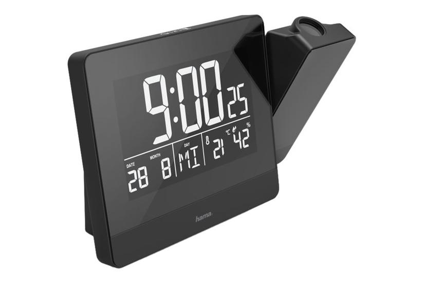 Hama Plus Charge Elektronisk Alarmur - Sort Desktop Ur