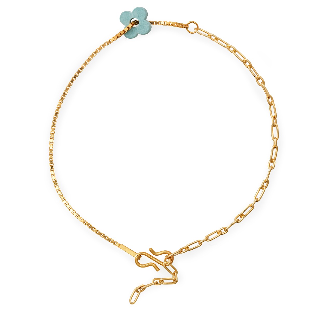 Aura Aqua Forgyldt Sølv Armbånd - Eksklusiv Stil!