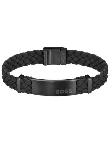 Dylan Læder Herrearmbånd 1580608s fra Boss - Fantastisk tilbud!