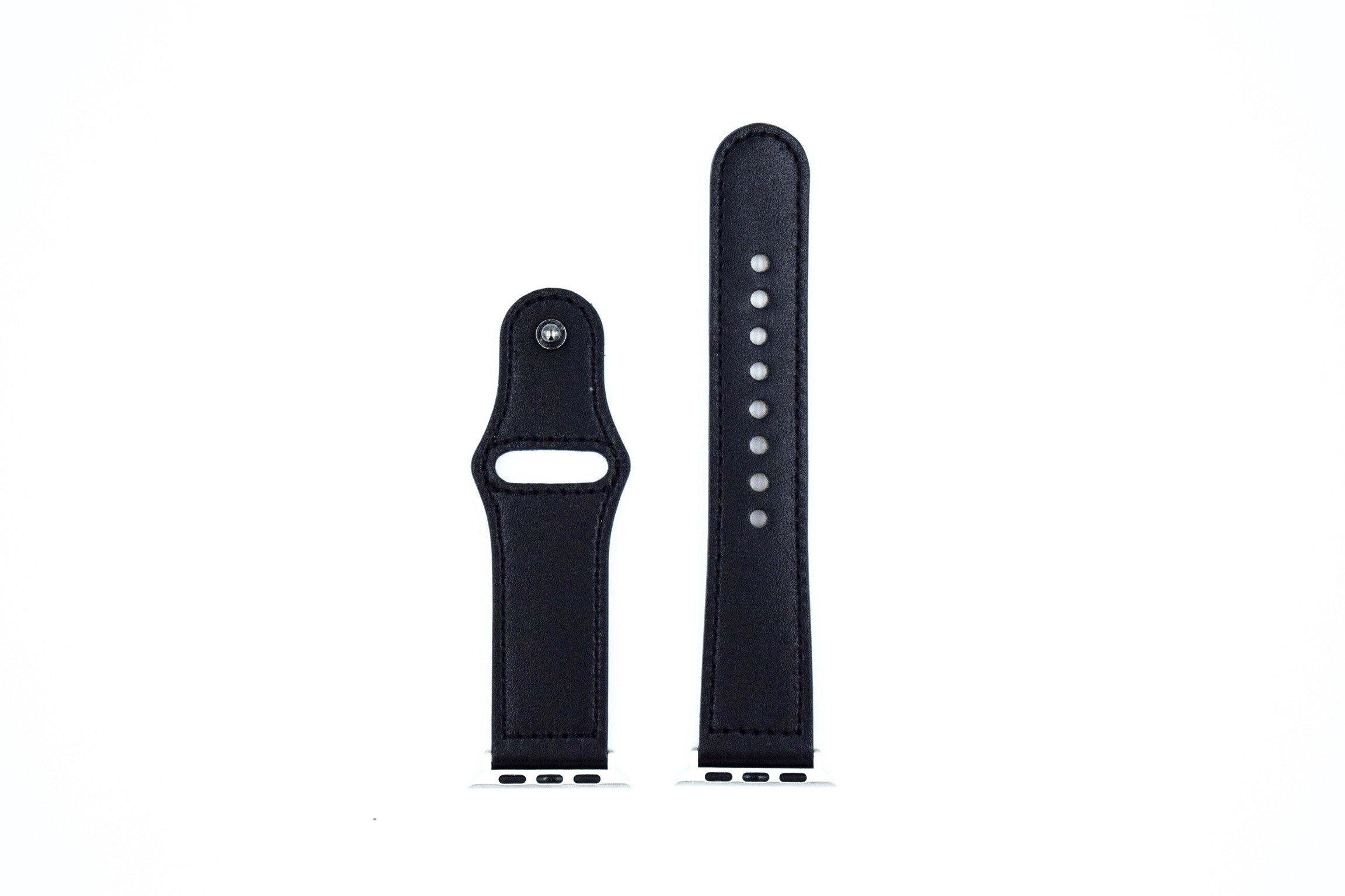 Carlan Apple Watch Coal Black Læderrem - Fantastisk Tilbud!