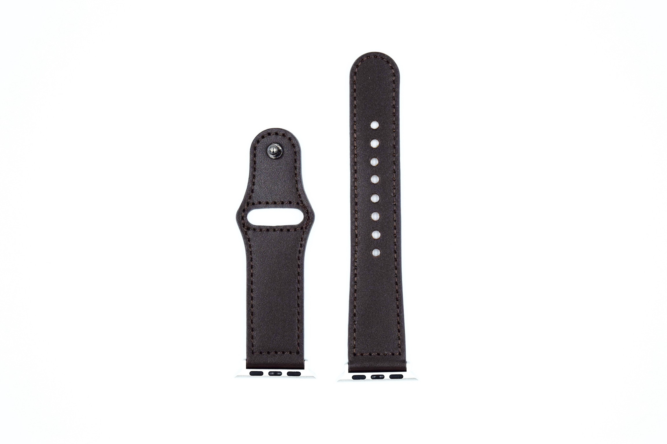 Carlan Apple Watch Mørkebrun Læderrem - Fantastisk Tilbud!