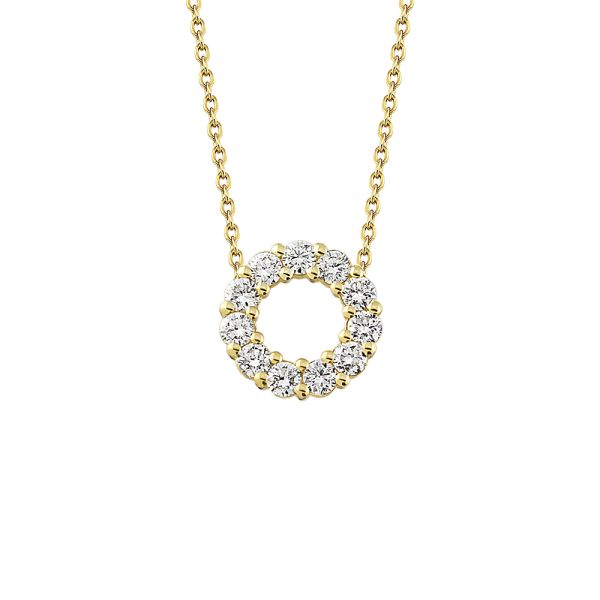 Emma 14 Karat Guld Halskæde med 0,33 Carat Diamanter