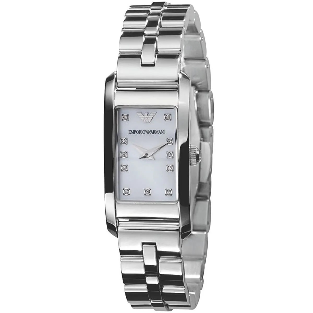 Emporio Armani Donna Quartz Crystal Hvid Ur AR3167