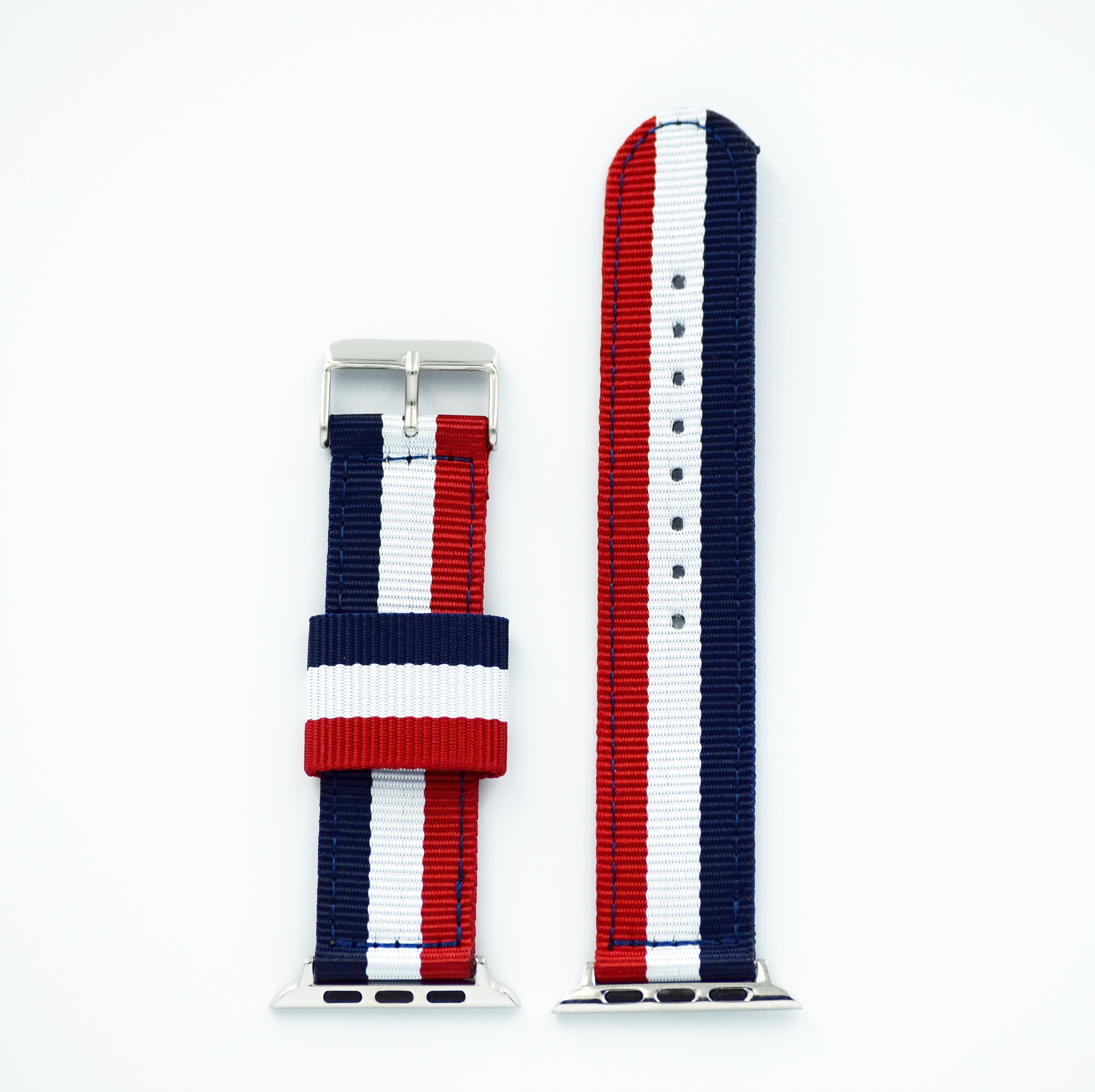 Blå Hvid Rød "London" Sportsrem til Apple Watch