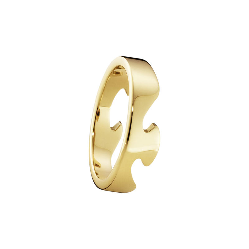 Fusion Ende 18 Karat Guld Ring fra Georg Jensen