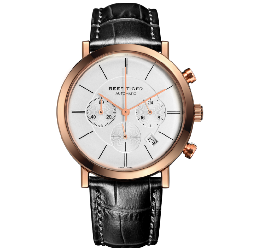 Seattle Mountain Rainier Chronograph Rga162 i Rosaguld