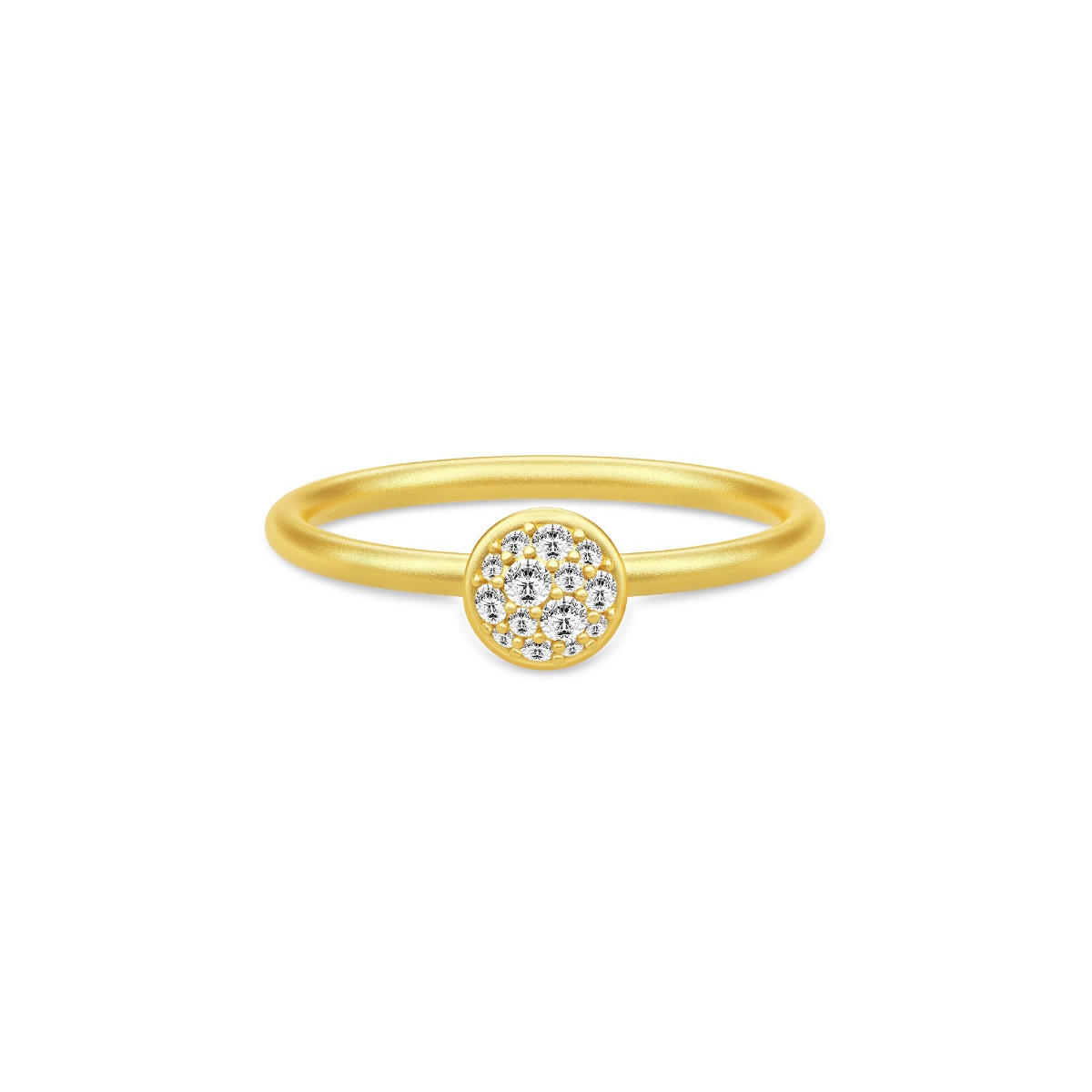 Cocktail Multipave Ring i Forgyldt Sølv fra Julie Sandlau