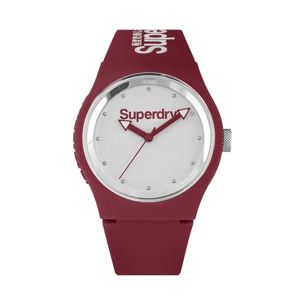 Superdry Urban Style I - Letvægtsur med rød rem