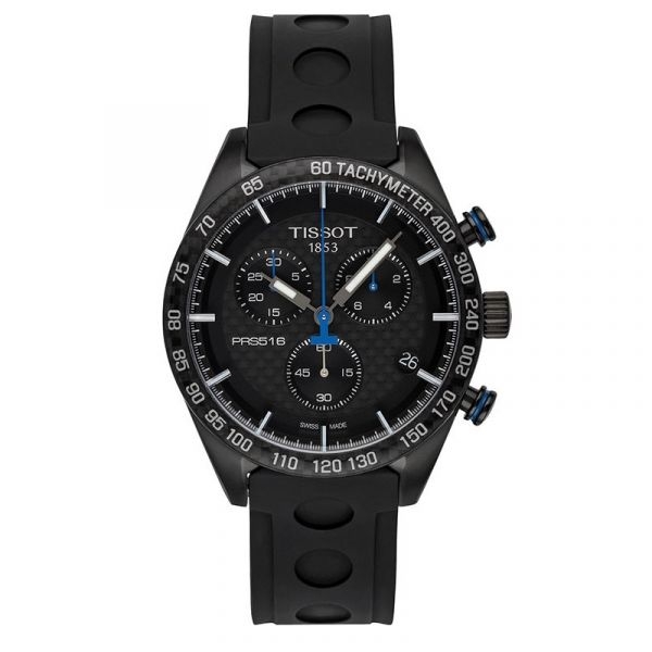 Tissot PRS516 Carbon Black Kronograf Ur - Sportsligt Design