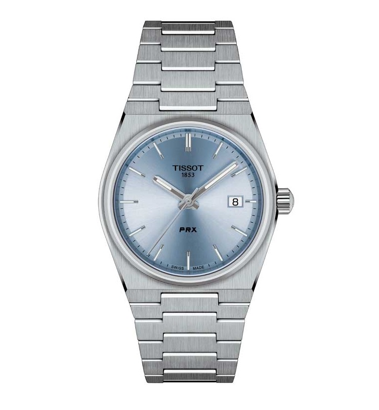 Tissot PRX T-Classic Dameur i Lys Blå - Elegance og Stil