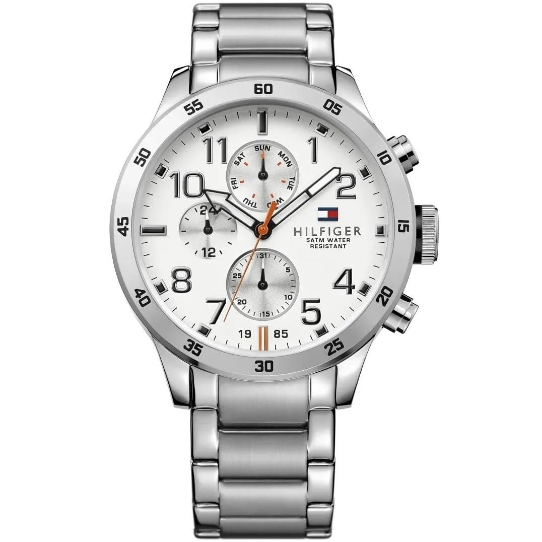Klassisk Tommy Hilfiger Trent Silver Kronograf Ur