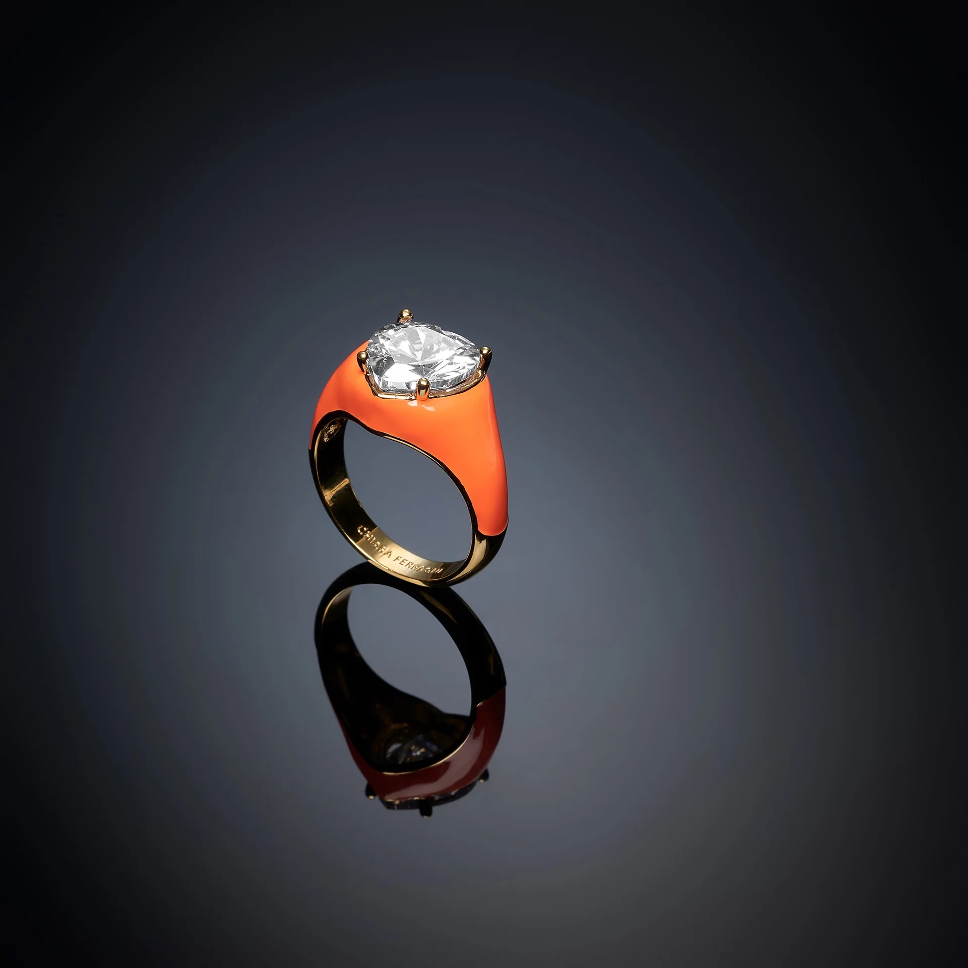 Love Parade Ring Orange Str.58 fra Chiara Ferragni