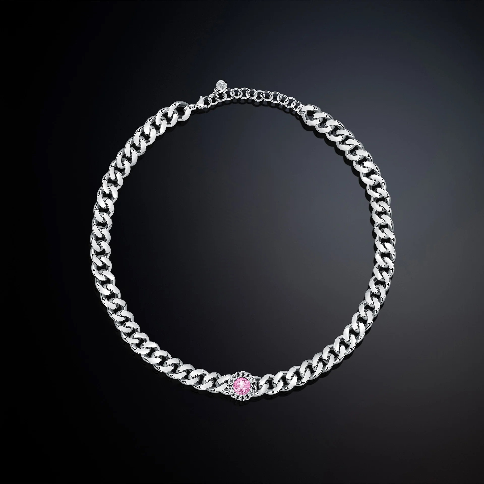 Bossy Chain Pink Halskæde fra Chiara Ferragni
